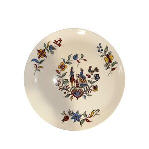 Set of 3 1950’s Iva Lure by Crooksville USA Dairy Maid Penn Dutch Dinner Plate